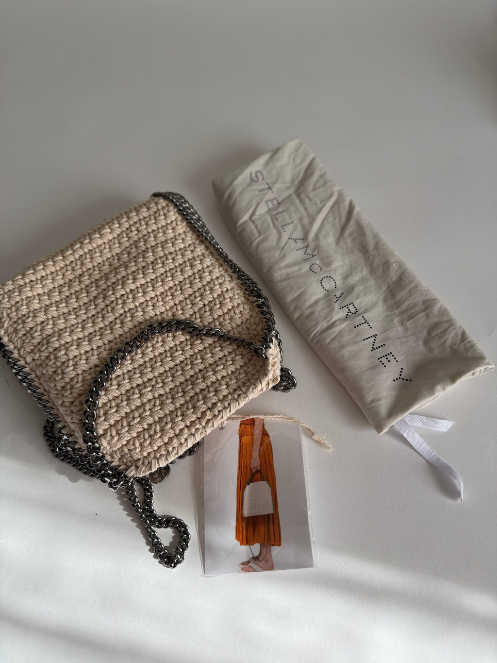 Stella McCartney Falabella mini tote crochet