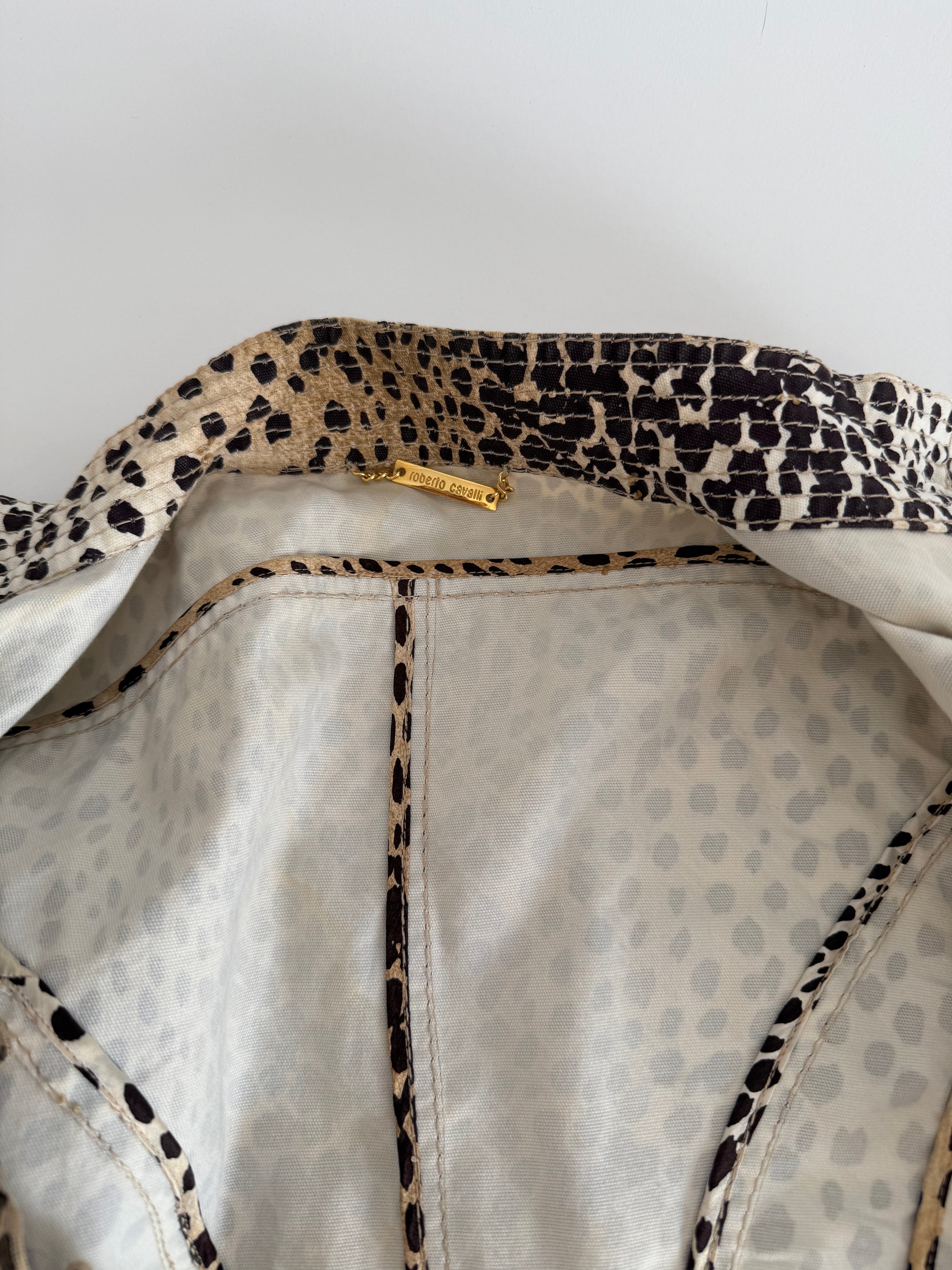 Roberto Cavalli SS 2005 leopard print cotton jacket