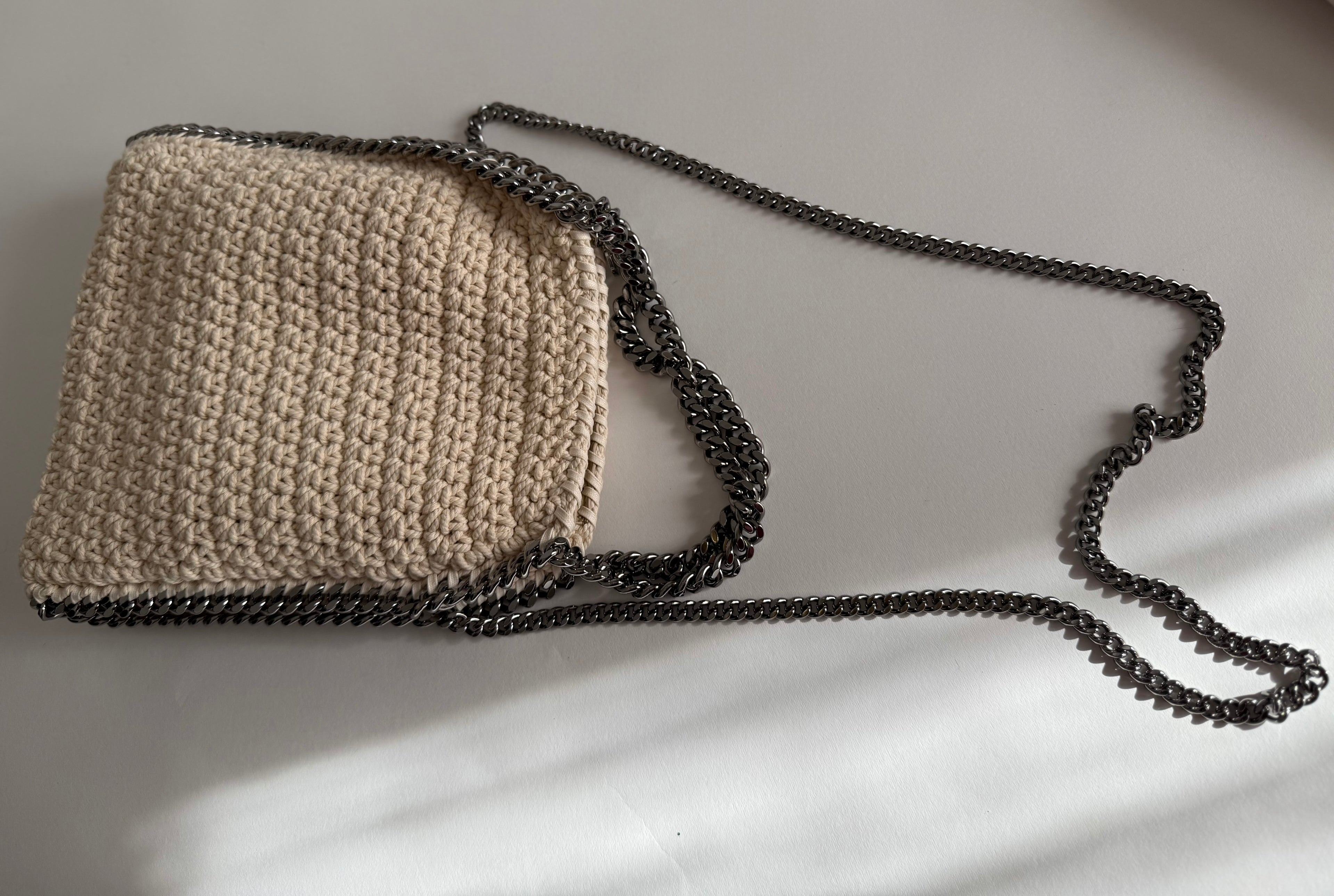 Stella McCartney Falabella mini tote crochet