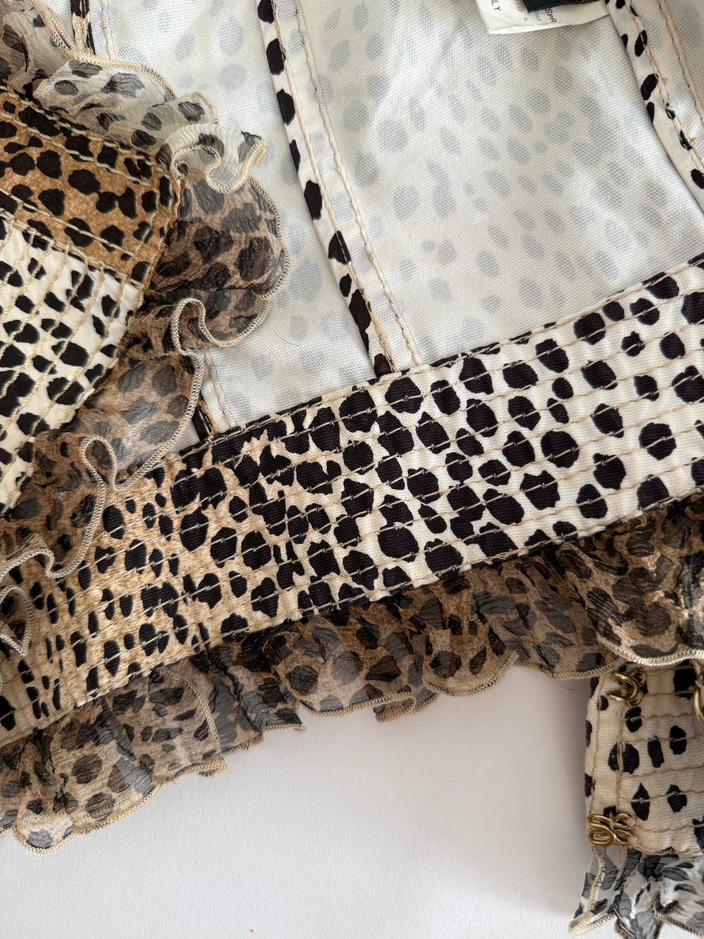 Roberto Cavalli SS 2005 leopard print cotton jacket