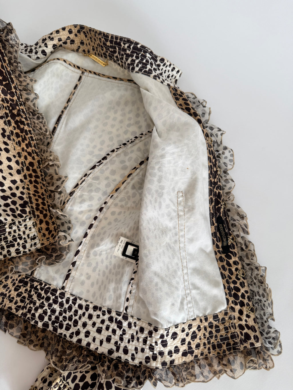 Roberto Cavalli SS 2005 leopard print cotton jacket