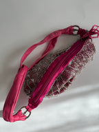 Cesare Paciotti pink beads bag
