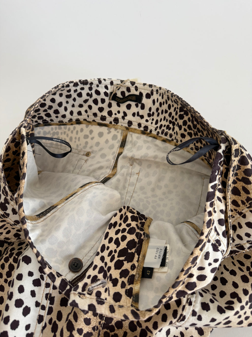 Roberto Cavalli SS 2005 long mermaid leopard skirt