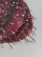 Cesare Paciotti pink beads bag