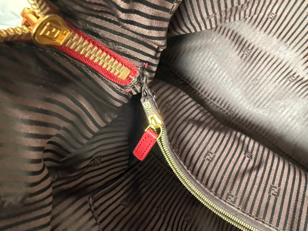 Fendi Chameleon 2012 red handbag