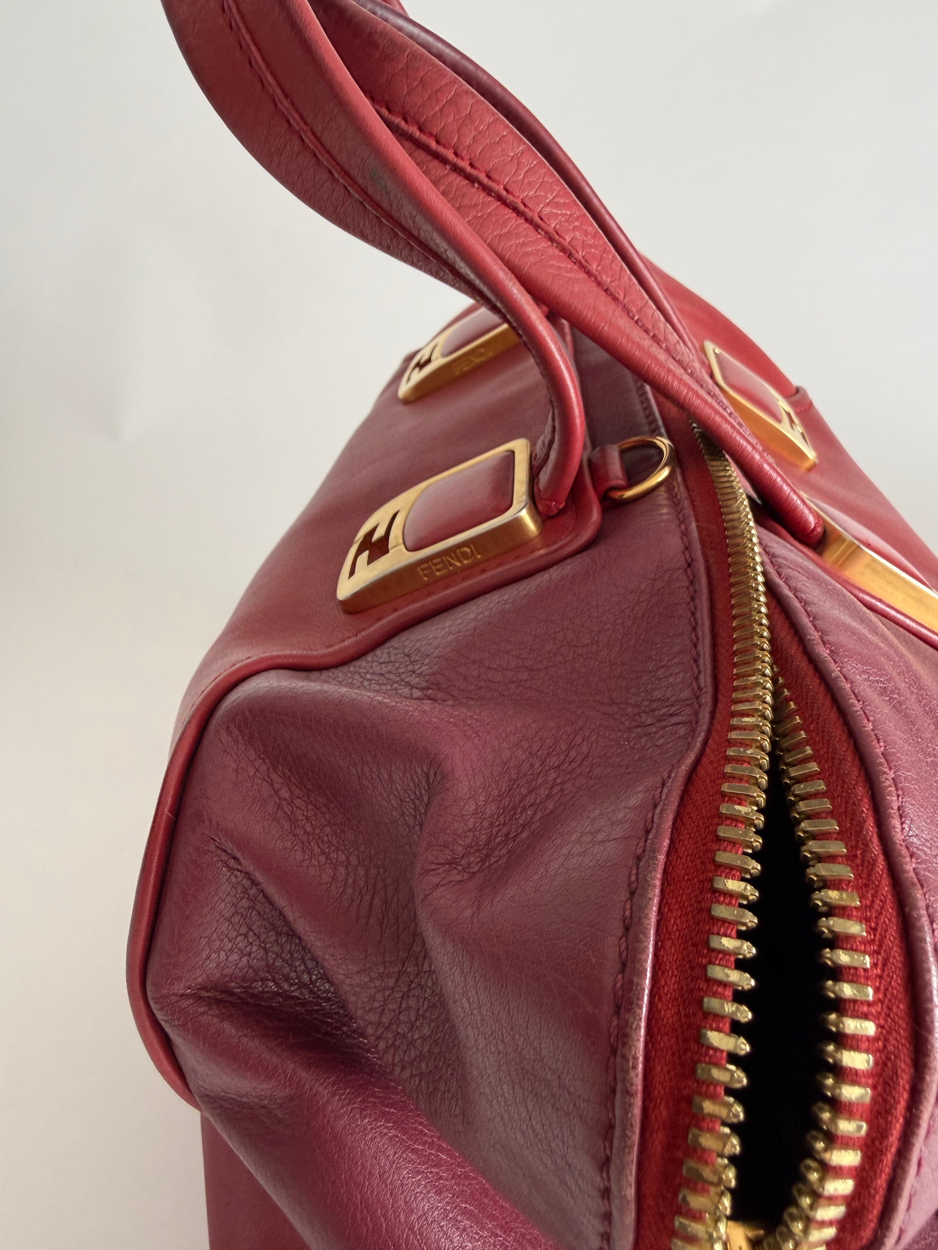 Fendi Chameleon 2012 red handbag