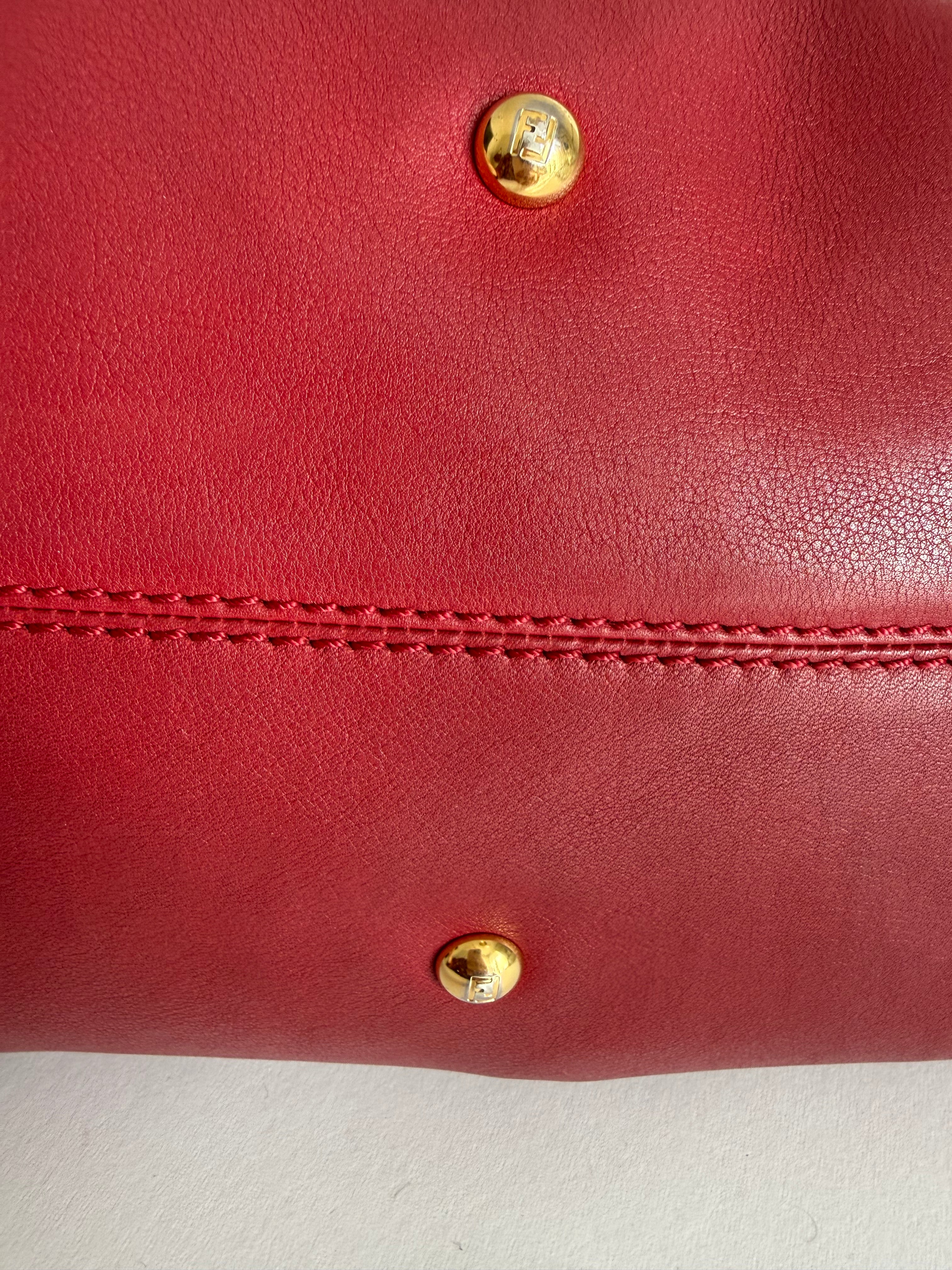 Fendi Chameleon 2012 red handbag
