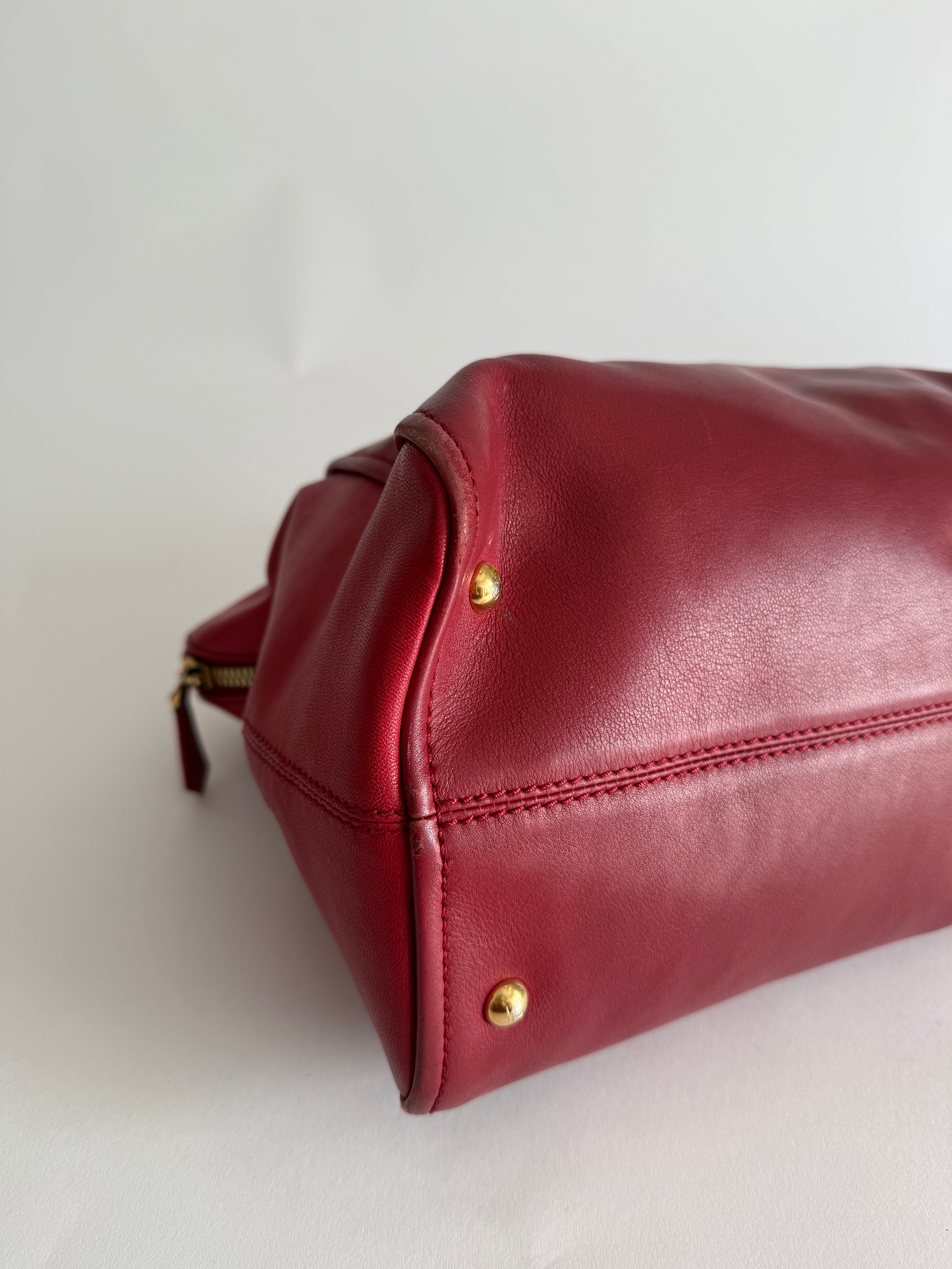 Fendi Chameleon 2012 red handbag