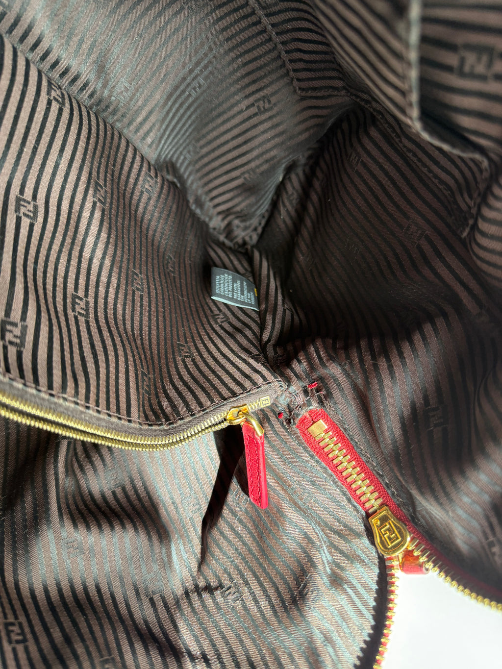 Fendi Chameleon 2012 red handbag