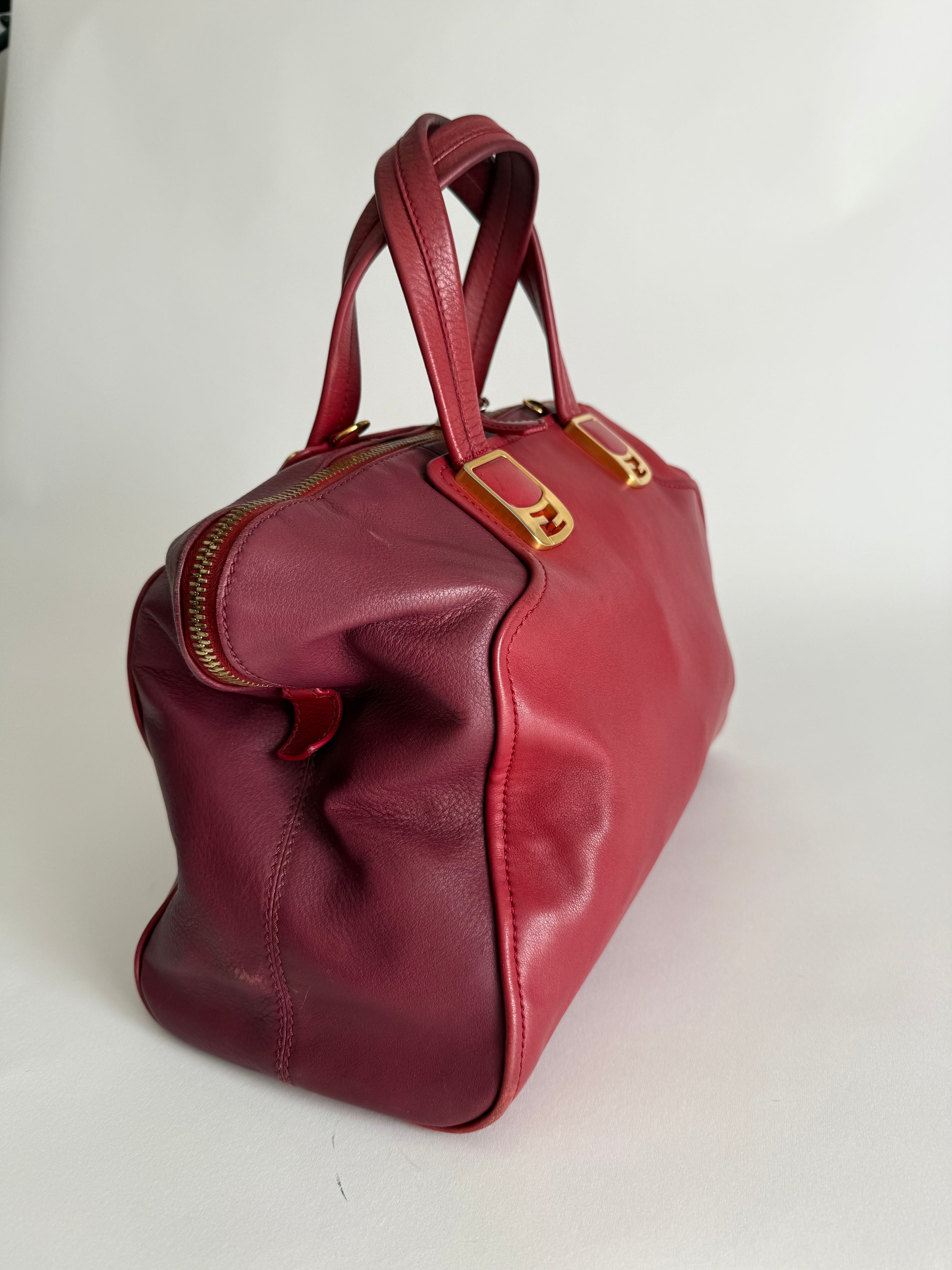 Fendi Chameleon 2012 red handbag