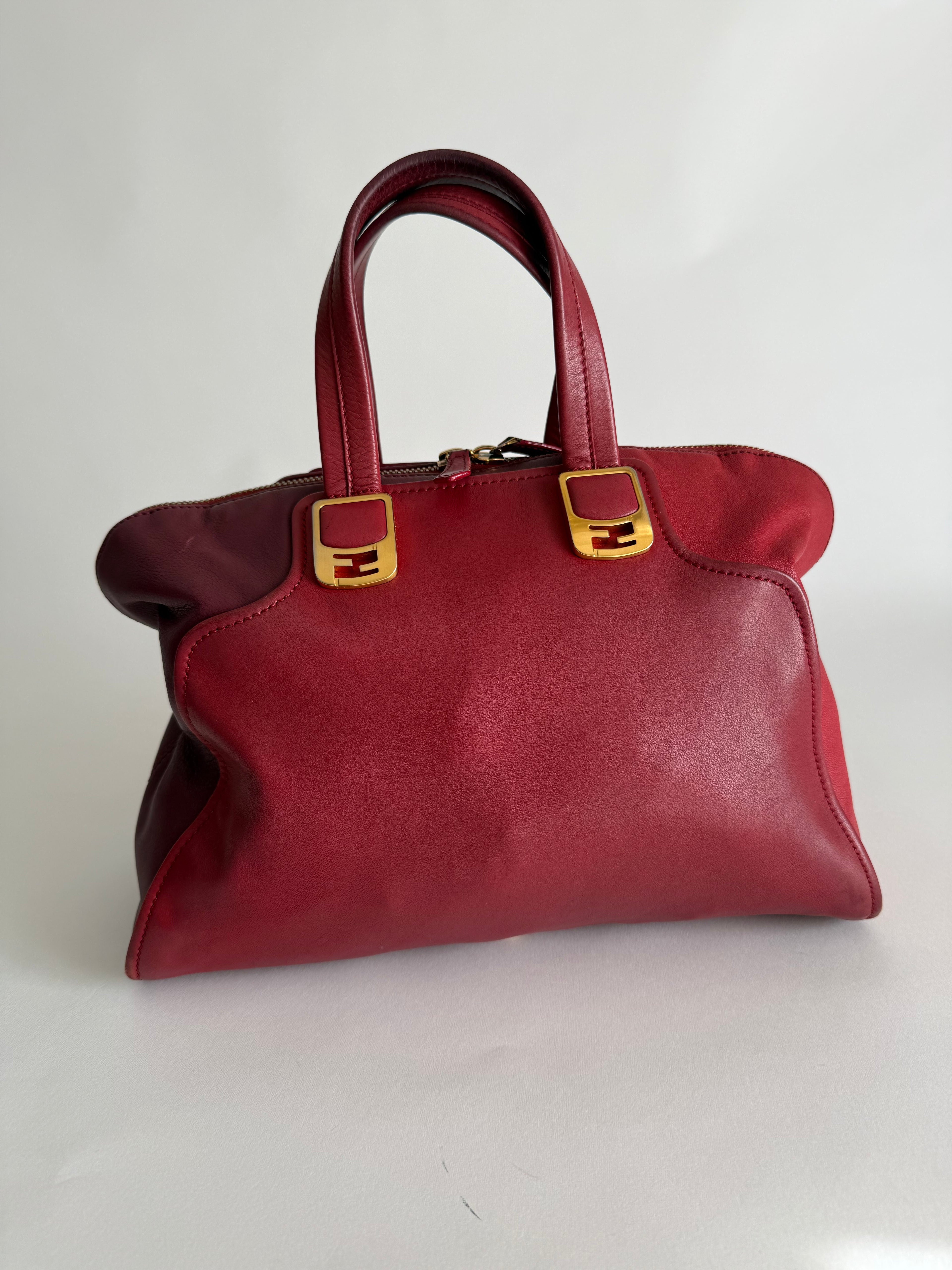 Fendi Chameleon 2012 red handbag