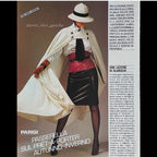 Saint laurent FW 1983 leather skirt two-colour