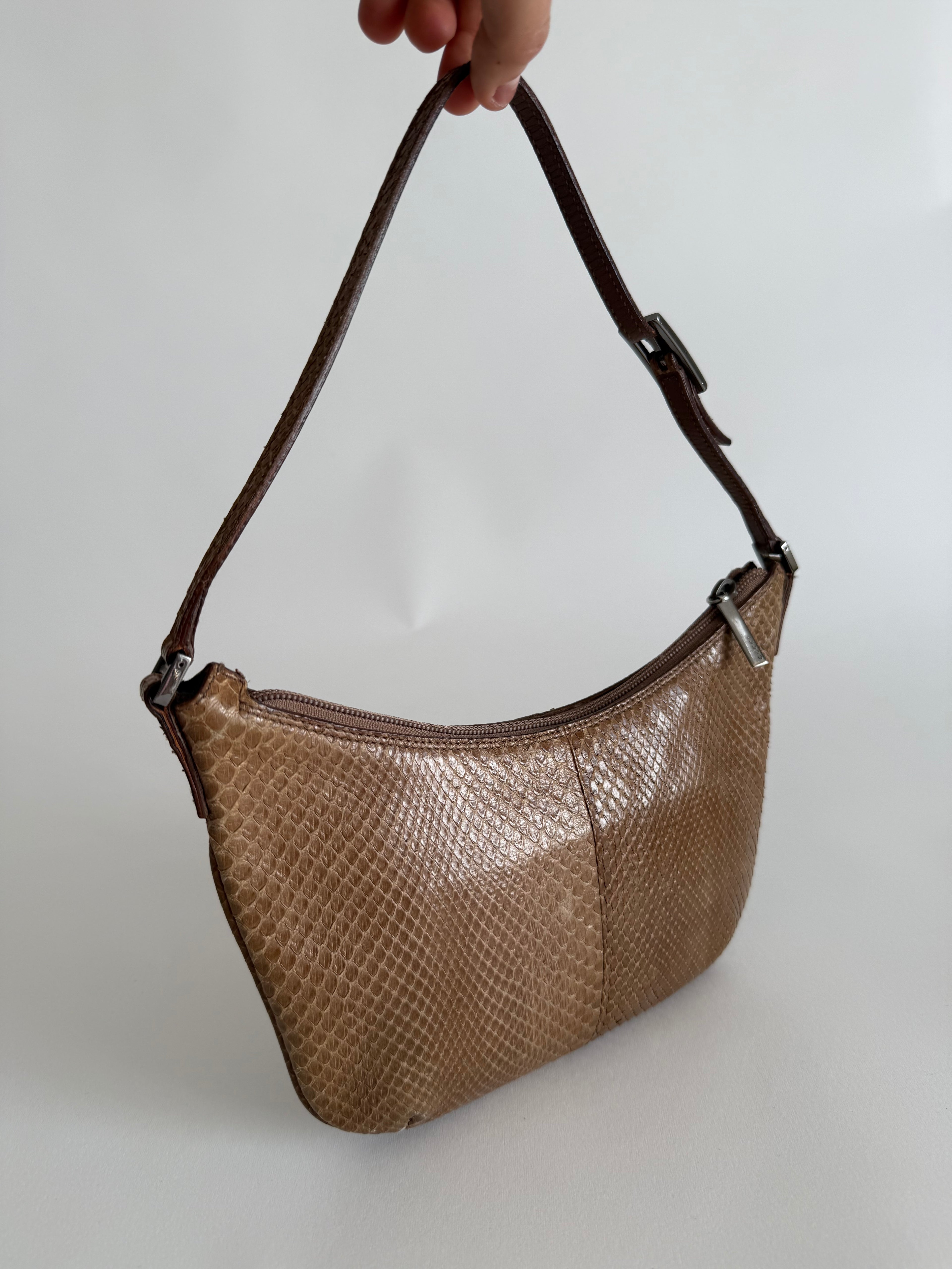 Gucci half-moon snake bag