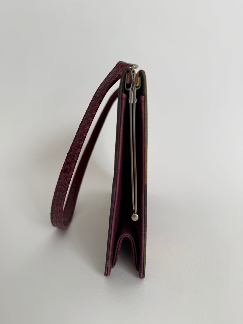 Iceberg SS 1999 Runway multicolor silk pochette