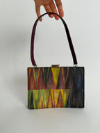 Iceberg SS 1999 Runway multicolor silk pochette