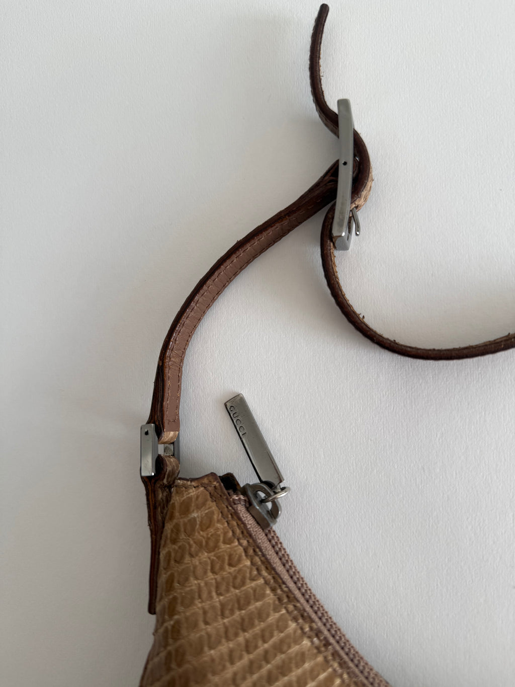 Gucci half-moon snake bag