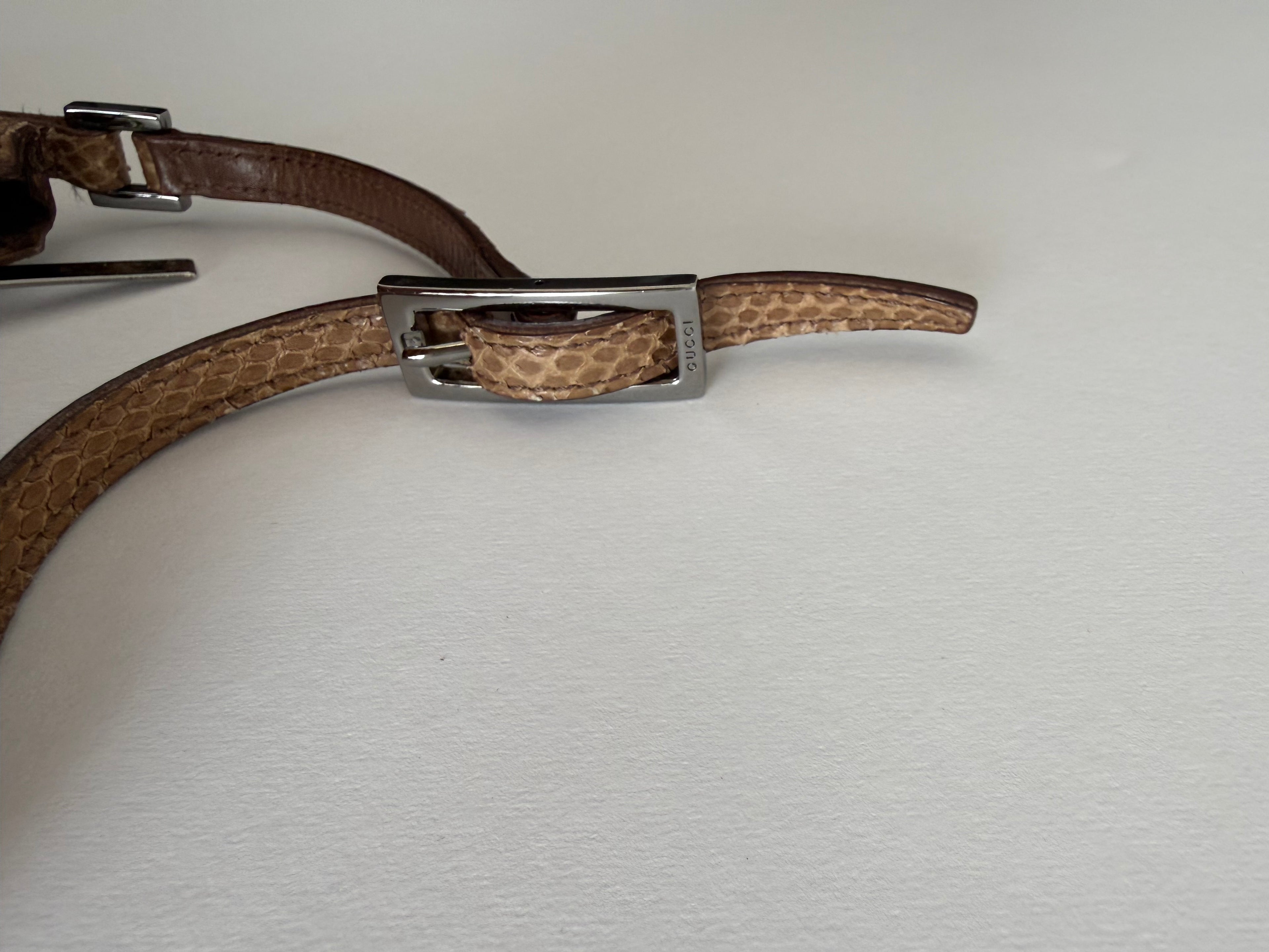 Gucci half-moon snake bag