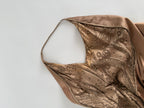 Roberto Cavalli FW 2004 midi bronze gold details