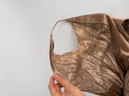 Roberto Cavalli FW 2004 midi bronze gold details