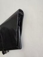 Lizard 70s black clutch