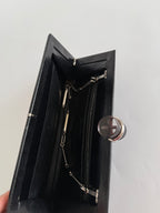 Lizard 70s black clutch