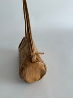 Vintage cream eel purse
