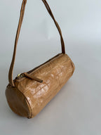 Vintage cream eel purse