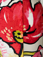 Rare Roberto Cavalli SS 2006 red floral print maxi dress