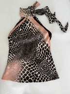 Roberto Cavalli SS 2004 silk set top and skirt