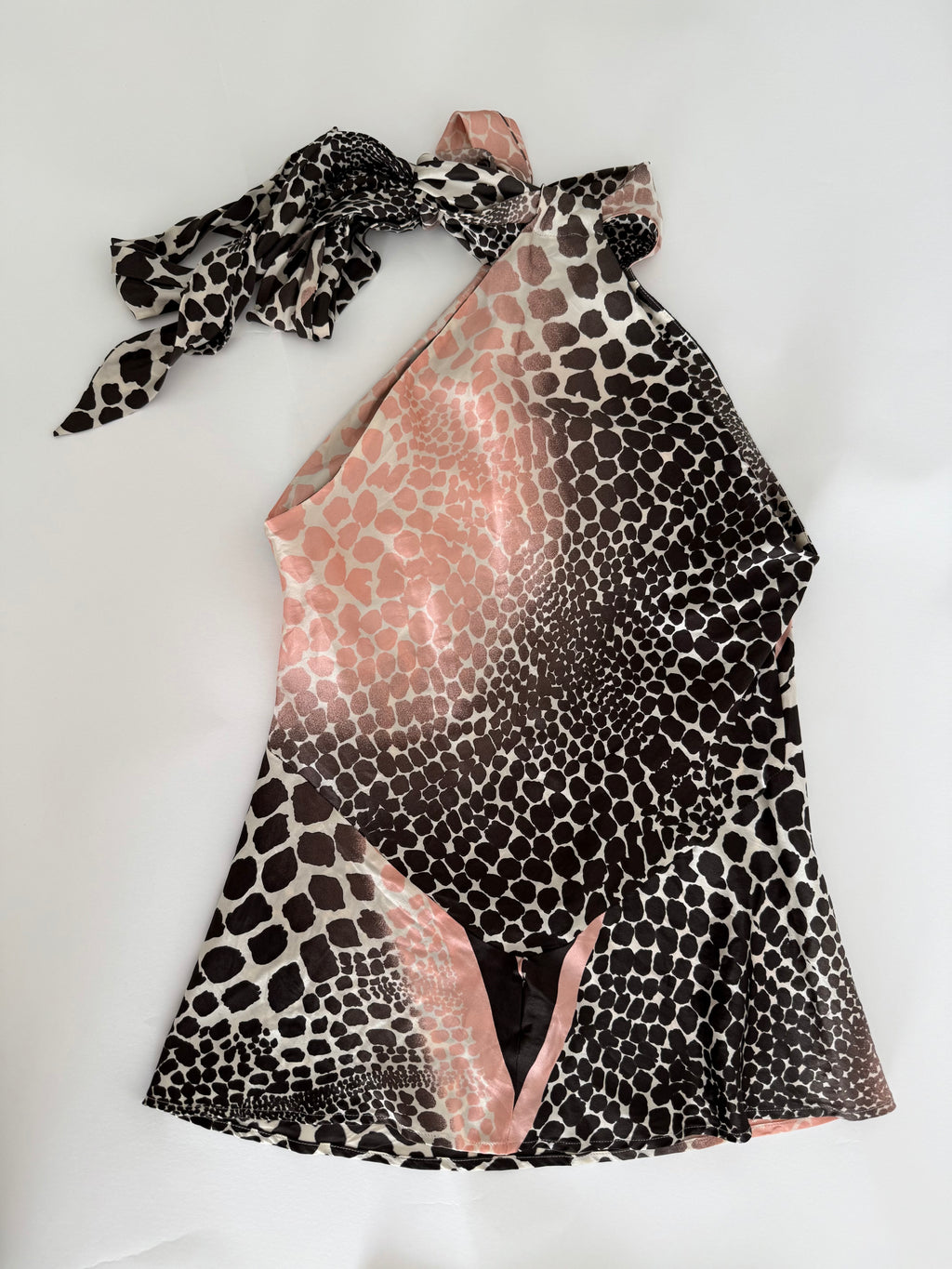 Roberto Cavalli SS 2004 silk set top and skirt