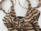 Roberto Cavalli SS 2005 Runway silk animalier dress