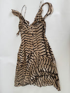 Roberto Cavalli SS 2005 Runway silk animalier dress