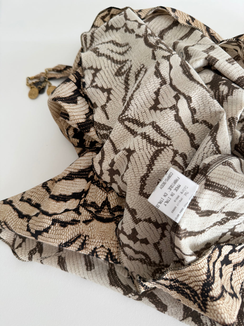 Roberto Cavalli SS 2005 Runway silk animalier dress