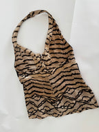 Roberto Cavalli SS 2005 Runway print top coins