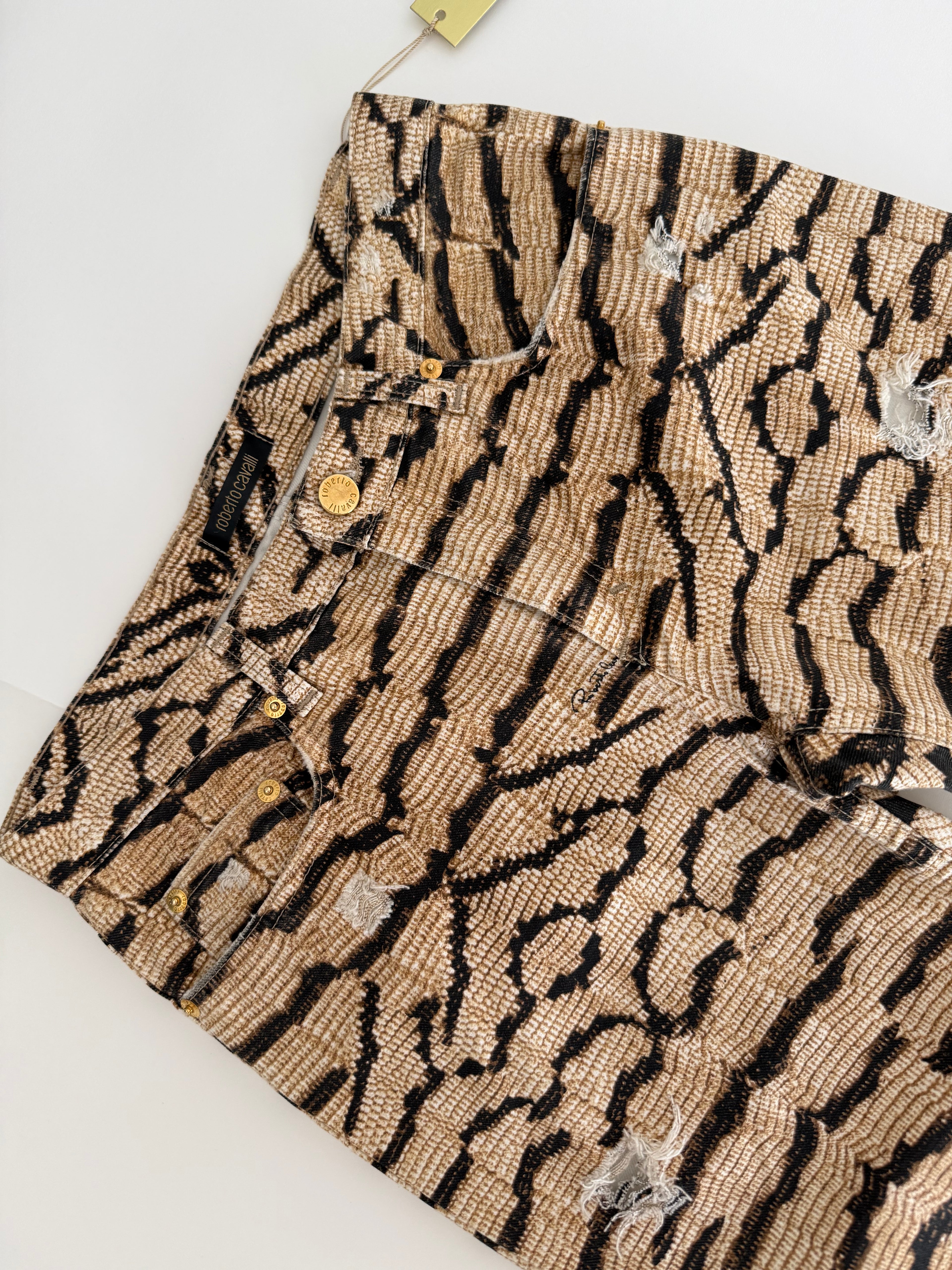 Roberto Cavalli SS 2005 Runway print pants jeans