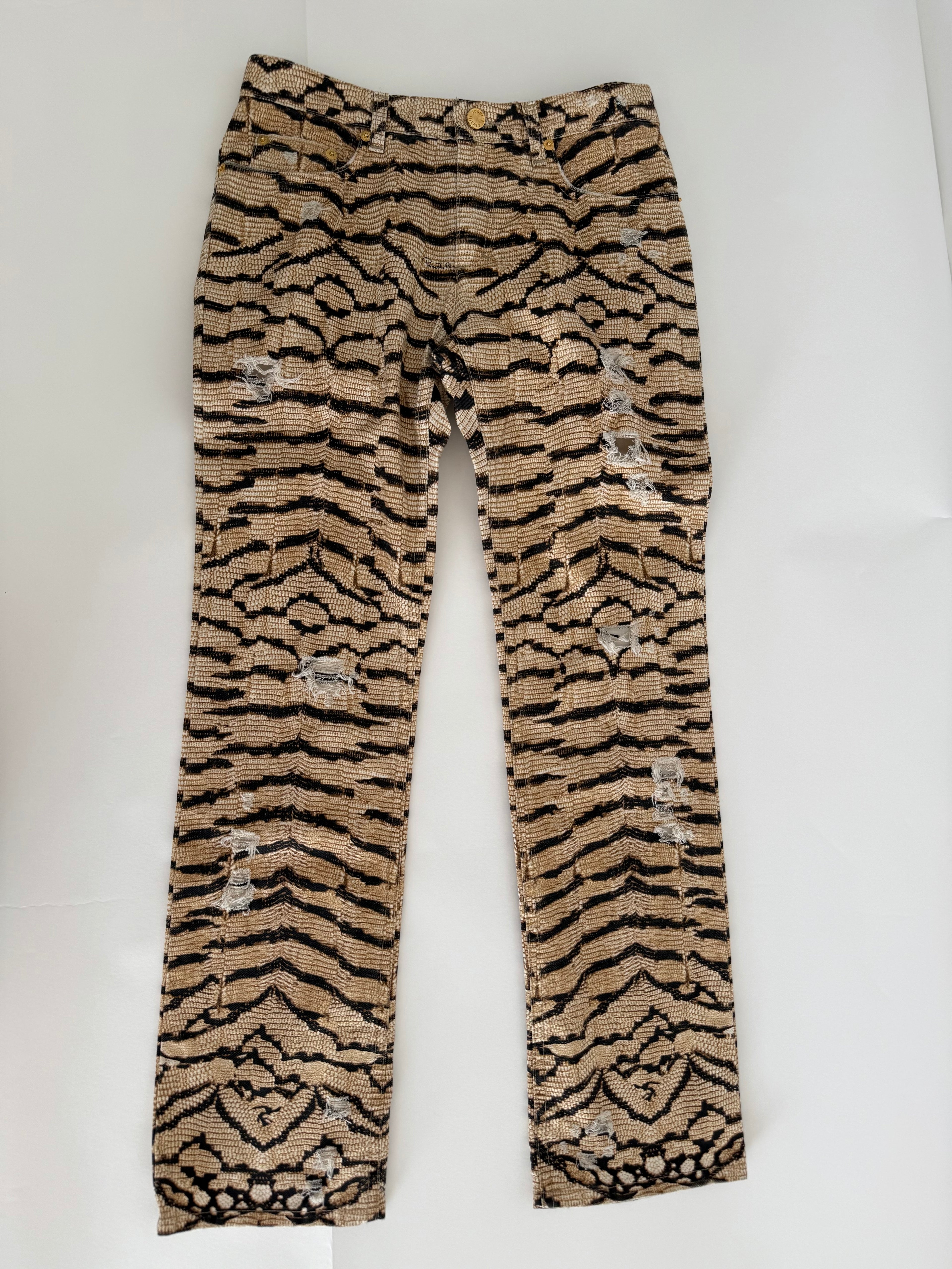 Roberto Cavalli SS 2005 Runway print pants jeans