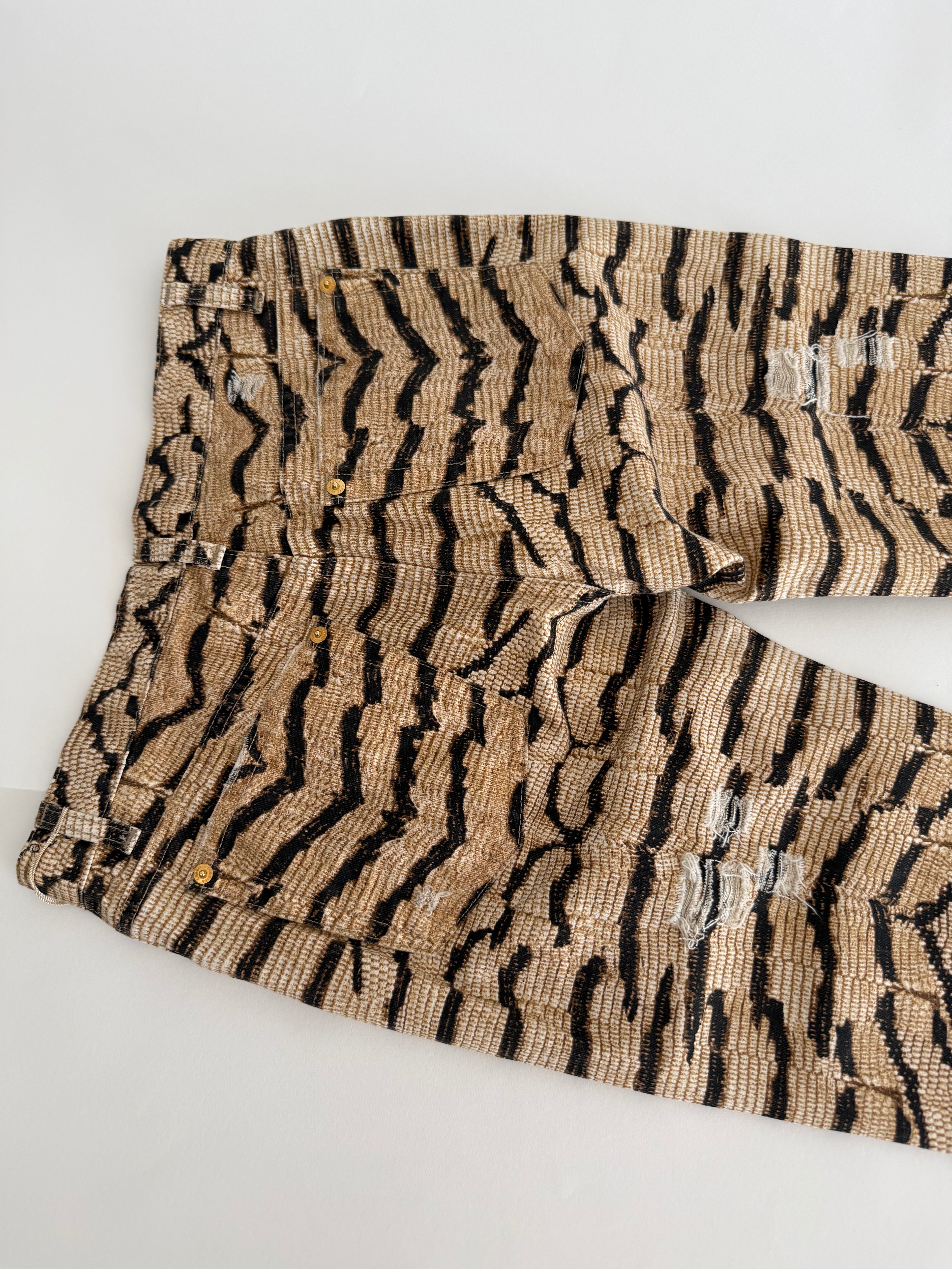 Roberto Cavalli SS 2005 Runway print pants jeans