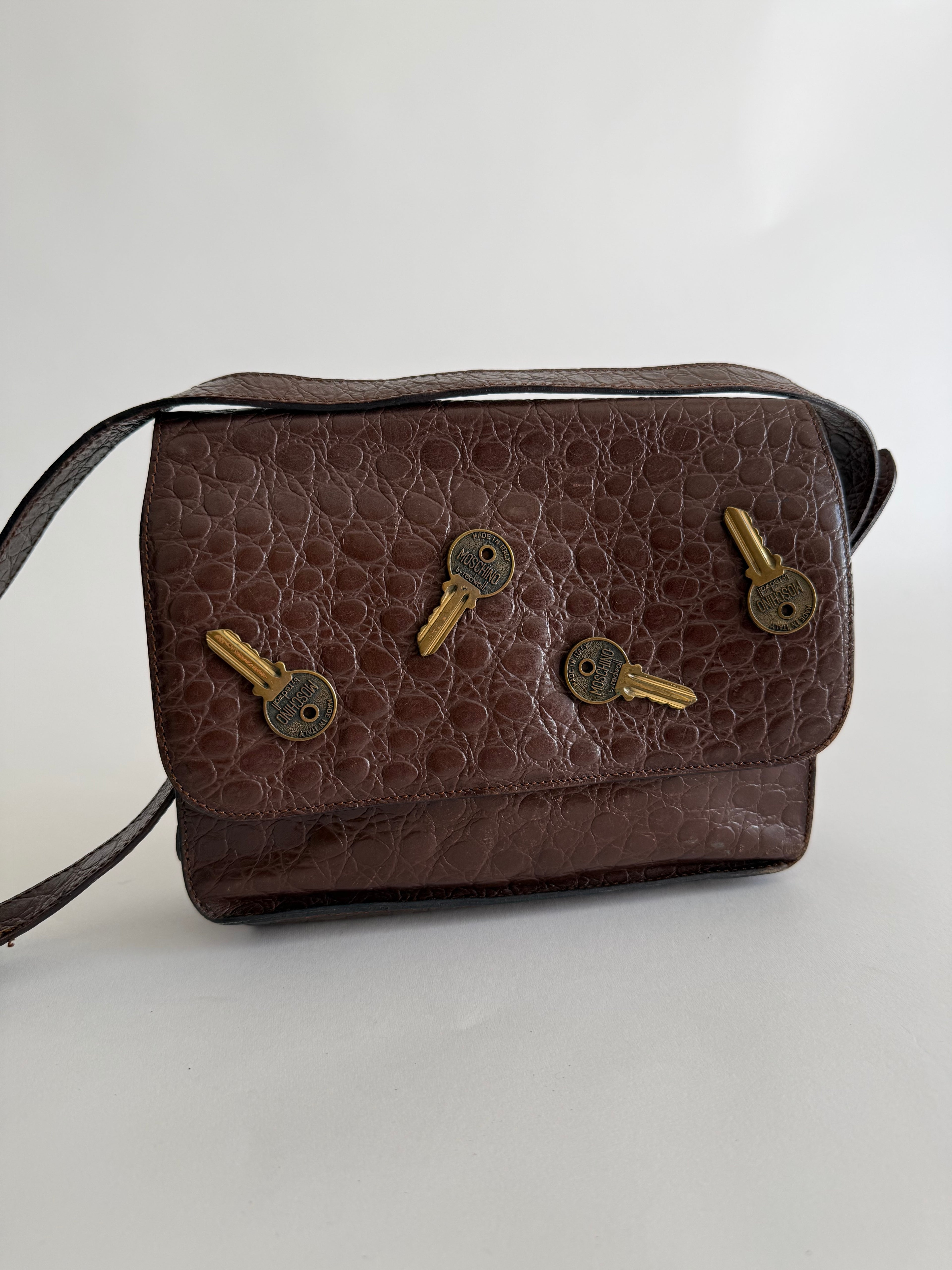 Moschino keys 80s shoulder bag