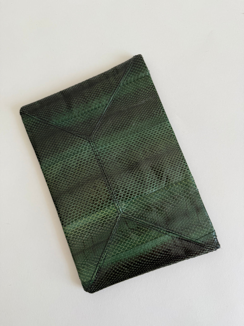 Clutch green reptile print