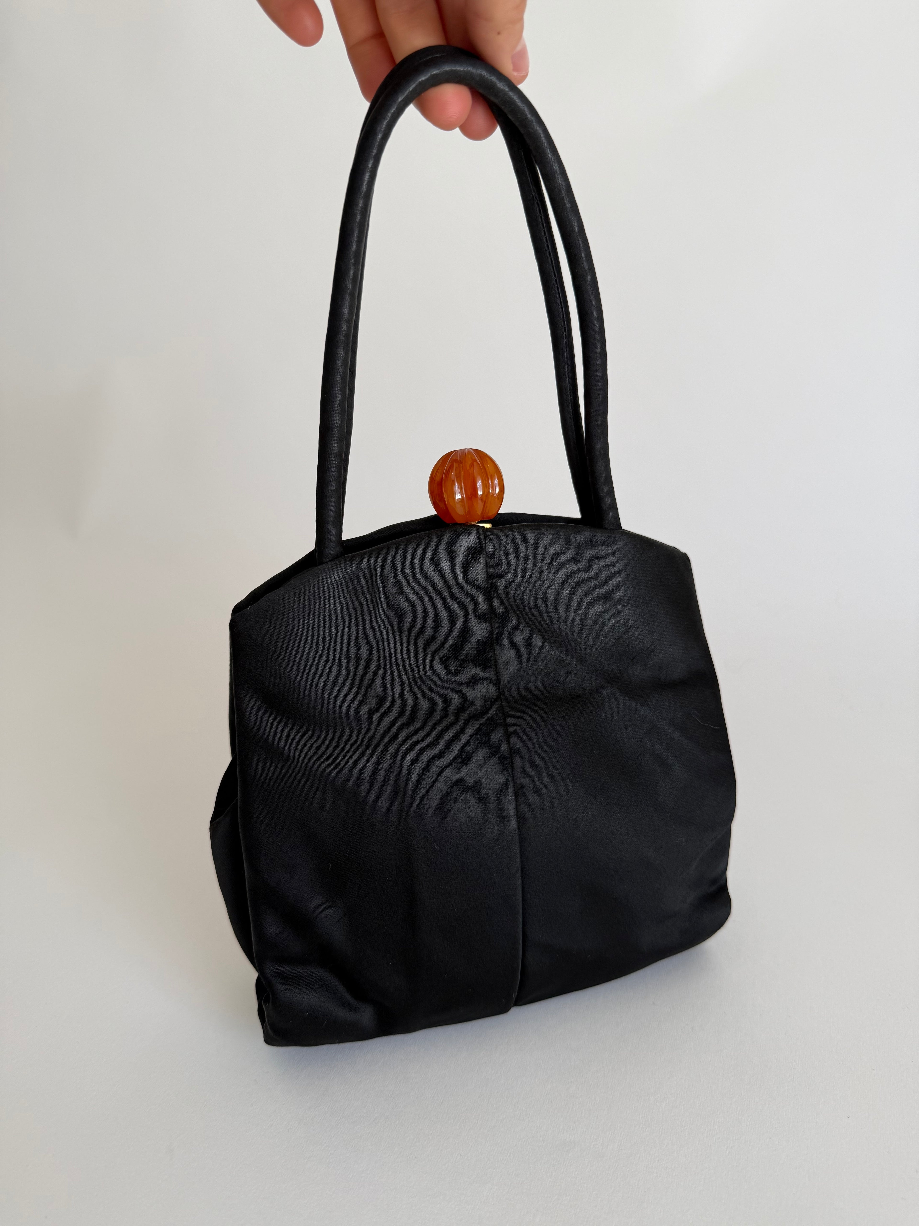 Silk evening hand bag
