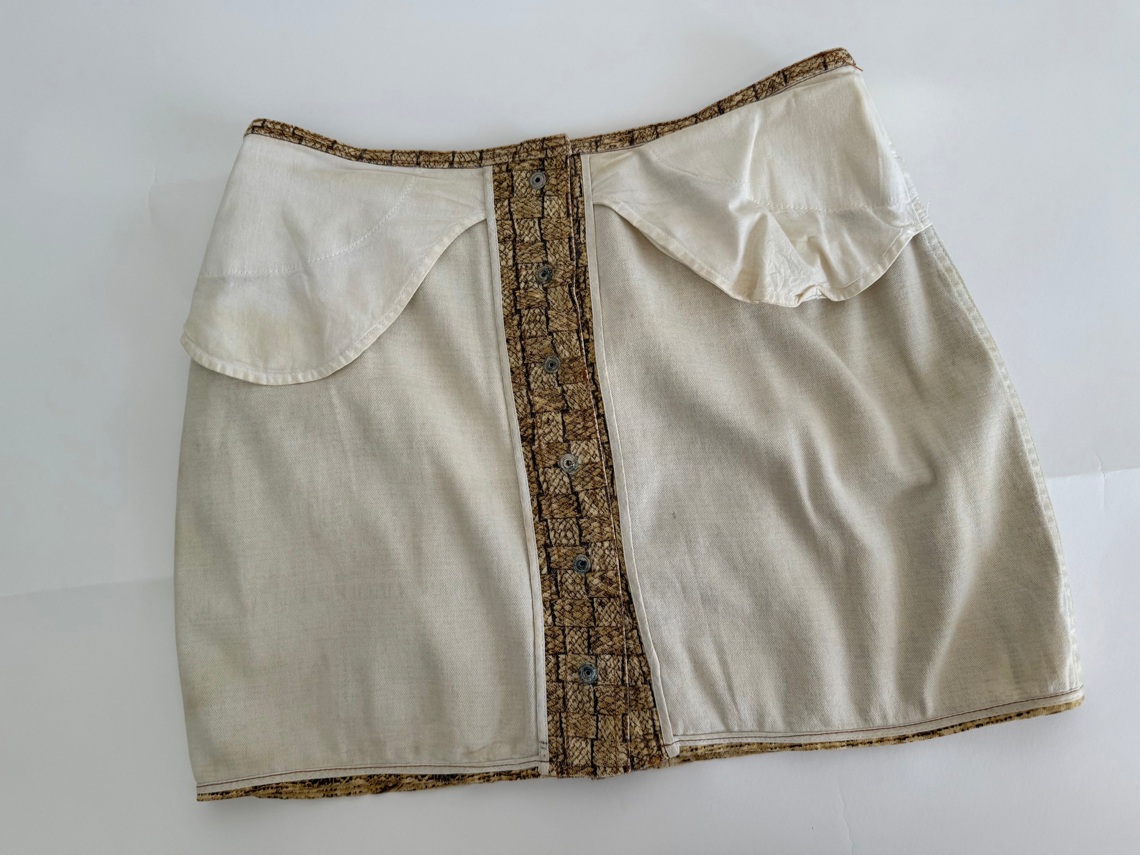 Roberto Cavalli SS 1997 mini skirt