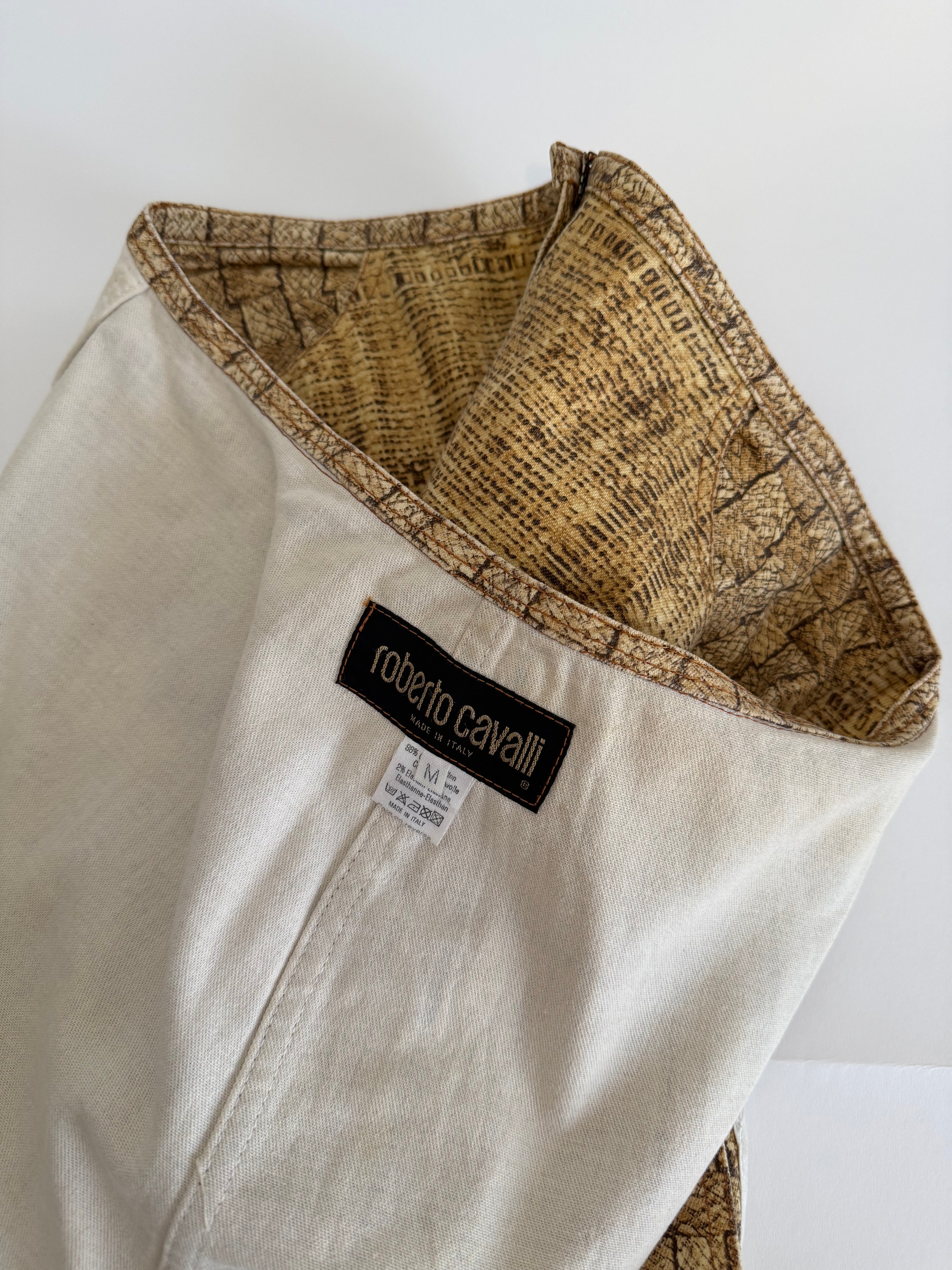 Roberto Cavalli SS 1997 mini skirt