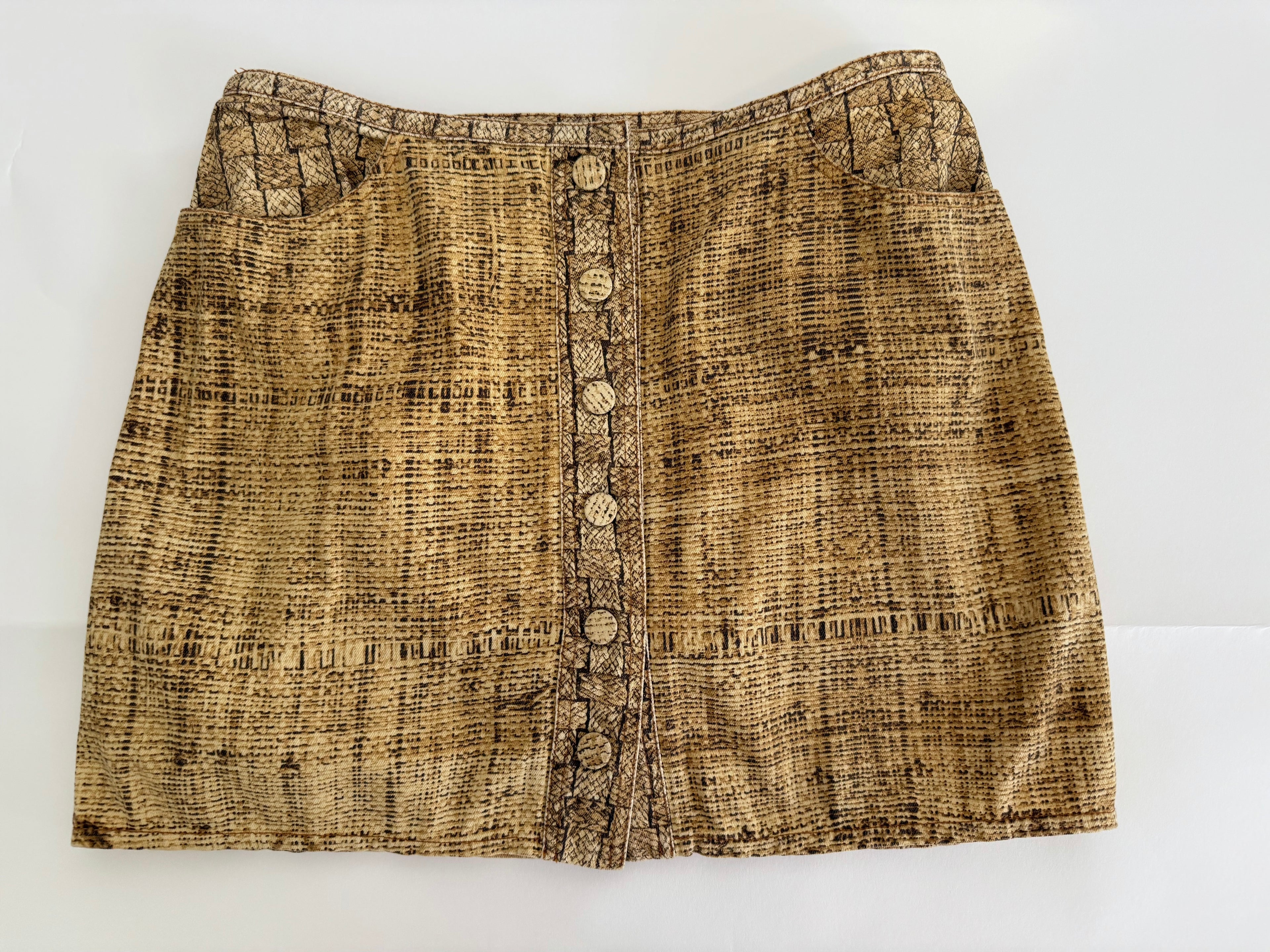 Roberto Cavalli SS 1997 mini skirt
