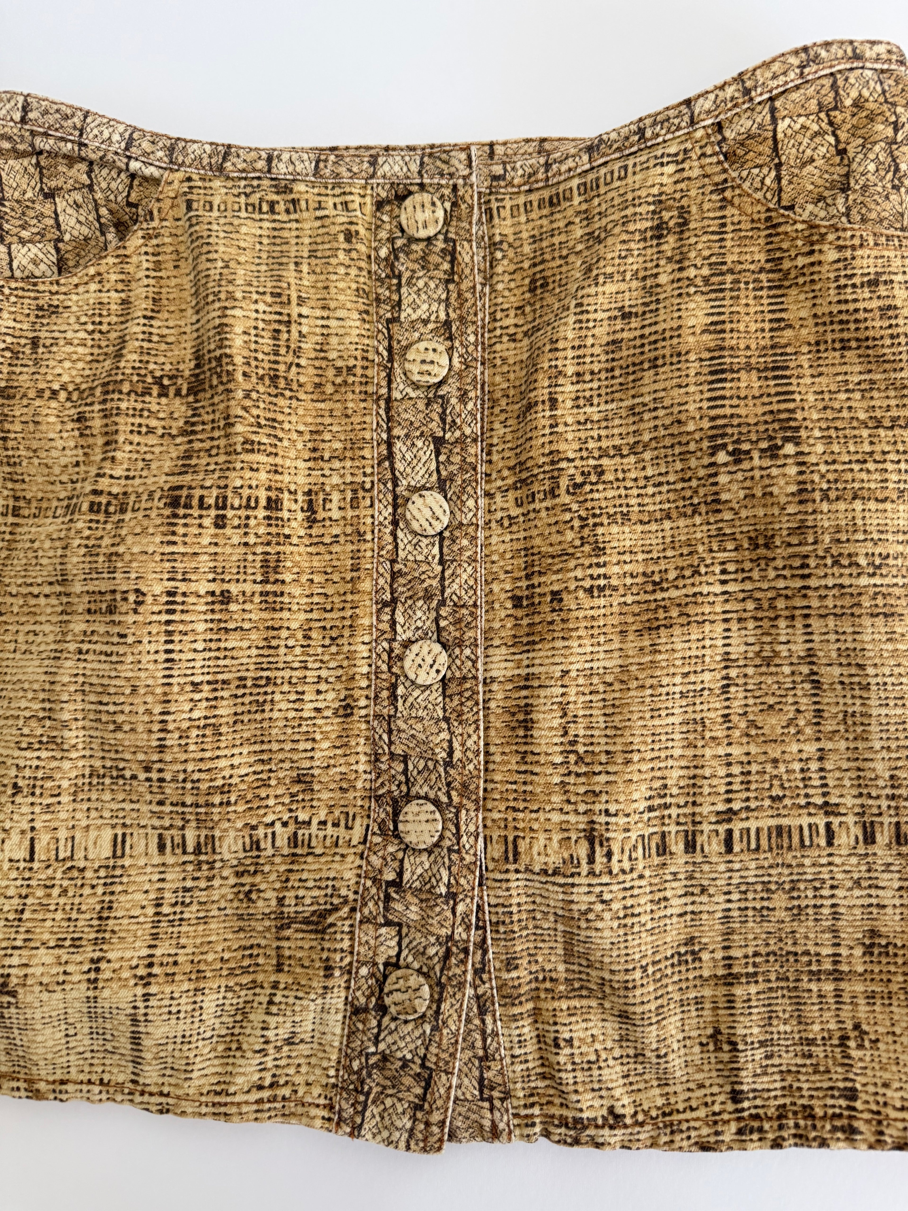 Roberto Cavalli SS 1997 mini skirt