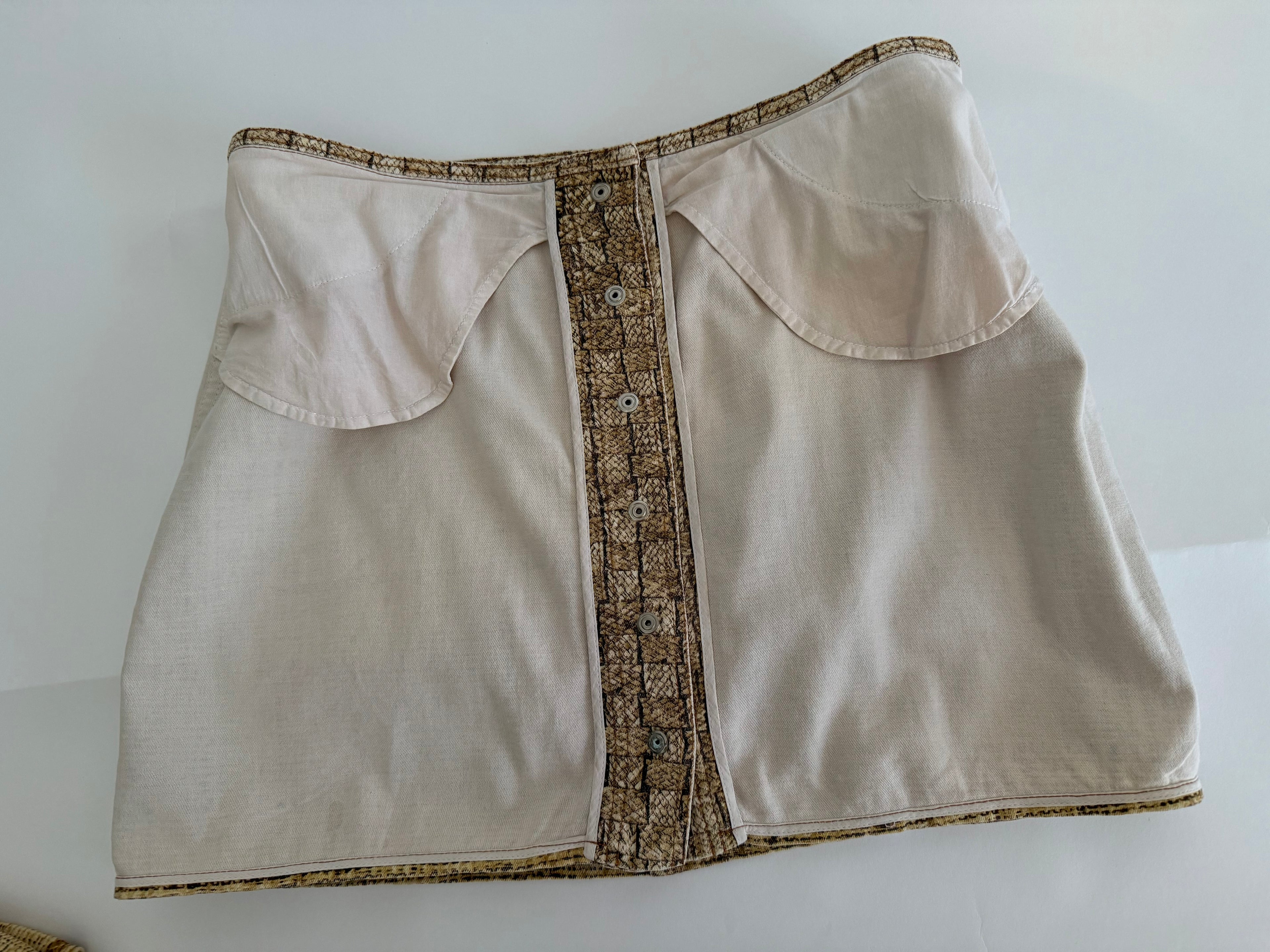 Roberto Cavalli SS 1997 mini skirt