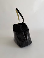 Prada gold black python bag