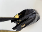 Prada gold black python bag
