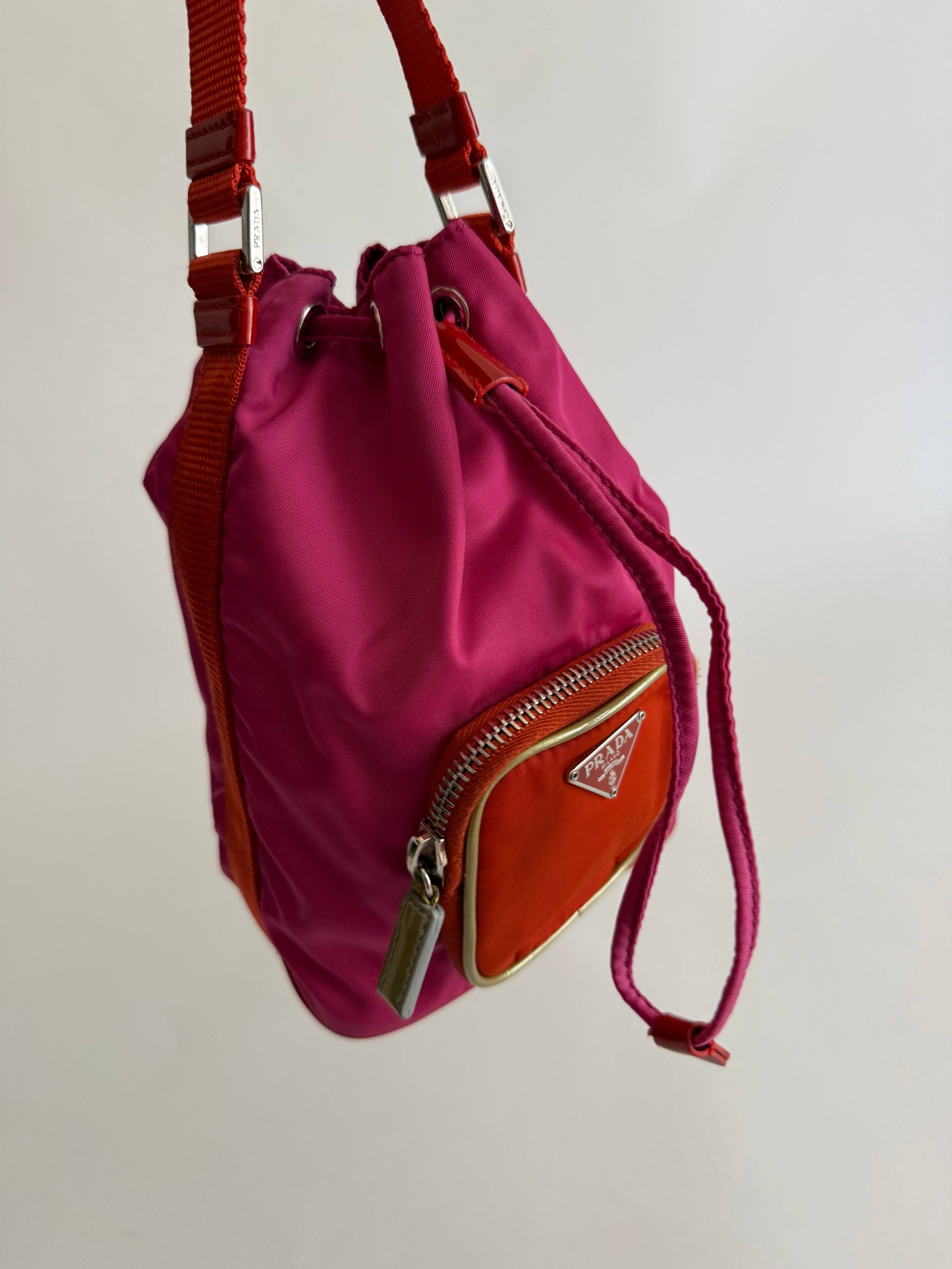 Prada mini bucket bag 2000s