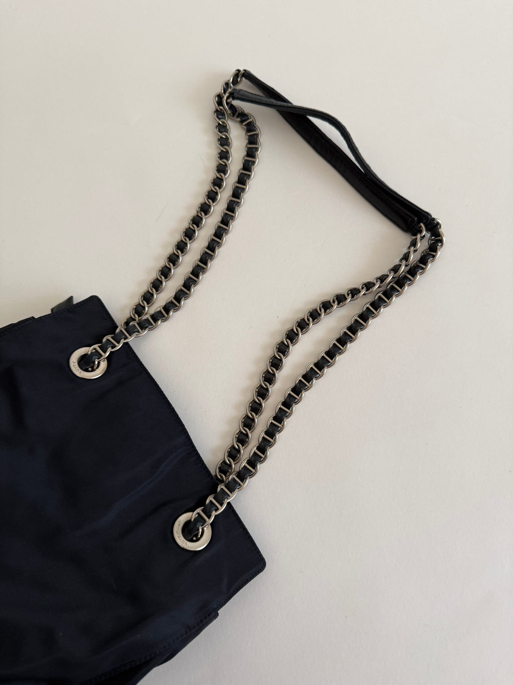 Prada blue 2000s shoulder bag
