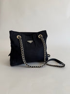 Prada blue 2000s shoulder bag